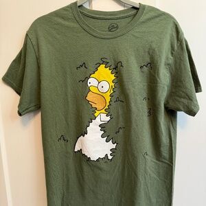 Homer Simpson in the Bushes t-shirt